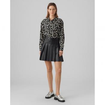 Falda plisada de cuero para mujer Vero Moda 10295554