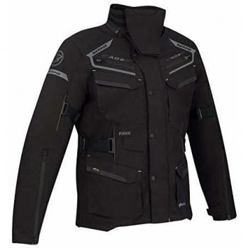 Bering Minsk - Chaqueta para moto, color negro neón, talla