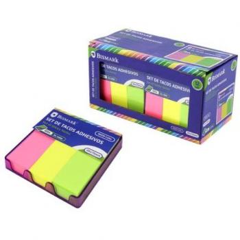 Set de taco de notas adhesivas 25x75 surtido (100 hojas)
