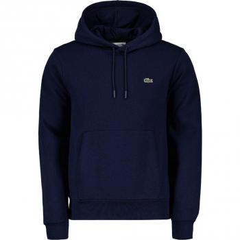 Lacoste Men's Classic Small Croc Hoody in Marine Blue, Size XXL