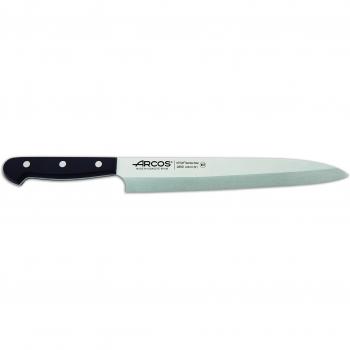 Cuchillo Yanagiba Arcos Serie Universal, Hoja de Acero Inoxidable Nitrum 240mm, Mango de Polioximetileno Negro