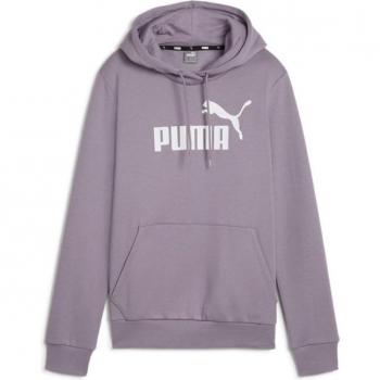 Sudadera casual Puma Essentials Logo Hoodie mujer Lila (XS)