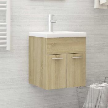 Móvil Sonoma roble subacuático 41x38,5x46cm madera multicapa Armario para lavabo contrachapada color roble 41x38,5x46 cm