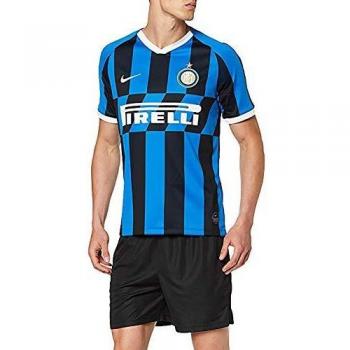 NIKE Inter Milan 2019/20 Stadium Home Camiseta de Manga Corta, Hombre, Multicolor
