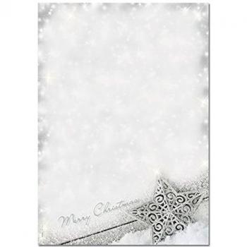 Papel de Motivos Navideños Sigel Brilliant Star A4 90 g/m² 100 Hojas