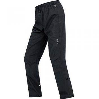 GORE RUNNING WEAR Essential Windstopper Active Shell - Pantalón de running para hombre, color negro, talla S