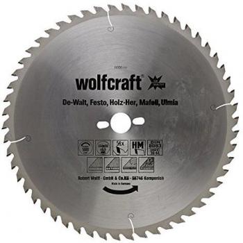 Wolfcraft 6686000 6686000-1 Hoja de Sierra Circular HM, 54 dient, Serie Naranja diam. 350 x 30 x 3,5 mm