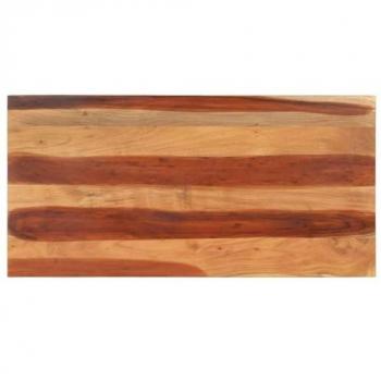 Tablero de mesa de madera maciza de acacia 120x60x(2,5-2,7) cm