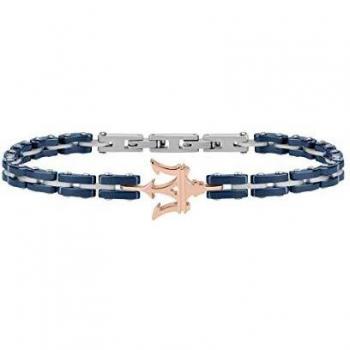 Pulsera para hombre, Colección Maserati Jewels, en acero y cerámica - JM219AQH14