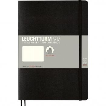 Libreta Leuchtturm1917 B5 Tapa Blanda Liso Negro