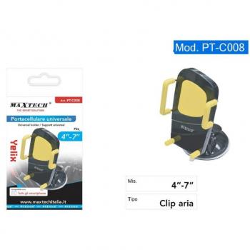 Soporte Universal para Teléfono y Tablet de Coche Maxtech PT-C008