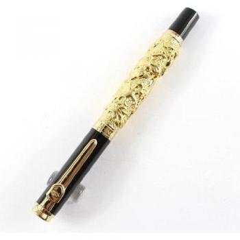 Gullor drag¨®n auspicioso de oro y pluma negro