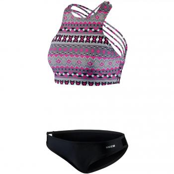 Beco Mujer Deportivo High Neck Interfaz con tirantes cruzados, extraíble Pads, a y b Cup