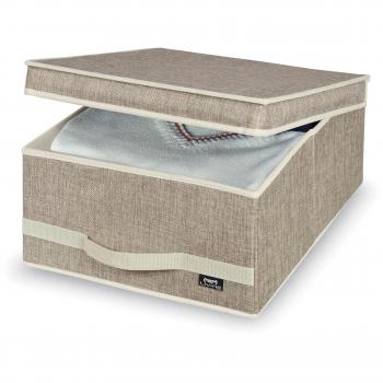 Domopak Guarda Ropa M 35X45X18CM Caja de Almacenamiento Maison 35 x 45 x 18 cm en Color marrón