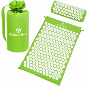 DoYourSports Kit de Acupresión »Jimuta« con Esterilla, Almohda y Bolsa - Para Acupuntura y Yoga – Aliviar el dolor y la presión muscular con masaje de espalda, cuello y pies - Bolsa de transporte