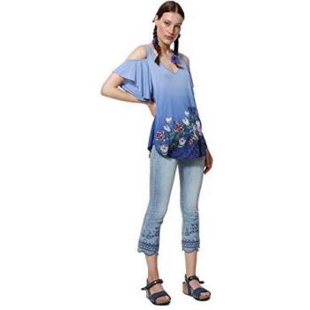 Desigual 19SWTK87 Jersey Mujeres Azul M