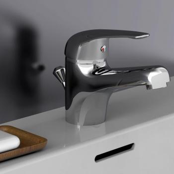 Grifo mezclador de lavabo con baja presión MAGNA cromado