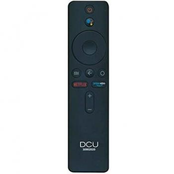 DCU Tecnologic | Mando a Distancia para televisores Xiaomi MI | Control Remoto TV |con Control de Voz | Botón para Netflix y Prime Video | Negro