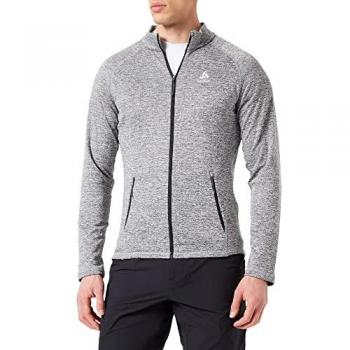 Forro Polar Odlo Fli con Cremallera, Color Gris Claro, Talla XXL