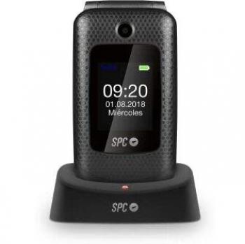SPC Goliath - Teléfono móvil para Mayores con Tapa, Teclas Muy Grandes, Doble Pantalla, Timbre de Gran Volumen, botón SOS, 2 memorias directas y Base de Carga