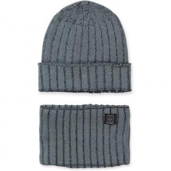 Conjunto de niño Tuc Tuc - Gorro y bufanda de punto gris Alterverse