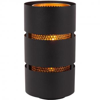 Lámpara de Mesa Rosas - Diseño Moderno en Negro y Latón E27 - Ø 16 cm