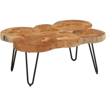 vidaXL Coffee Table 36 cm 6 Trunks Solid Wood Acacia