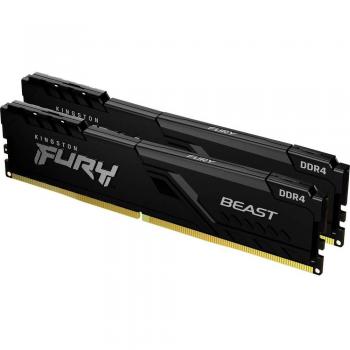 Kingston Technology FURY Beast 16GB (2 x 8GB) DDR4 3733 MHz Memory Module Kit (KF437C19BBK2/16)