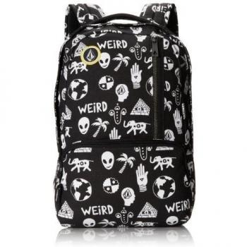 Volcom Rucksack Basis Canvas Backpack - Mochila, color negro / blanco, talla DE: 45 x 30 x 7 cm