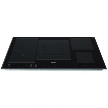 Piano Cottura a Induzione Whirlpool WT 1090 BA, 90 cm, 5 Fuochi, Vetroceramica Nero, Flexi Cook