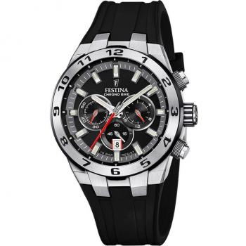 Festina Chrono Bike F20671/6 Men's Black Rubber Strap Chronograph Watch