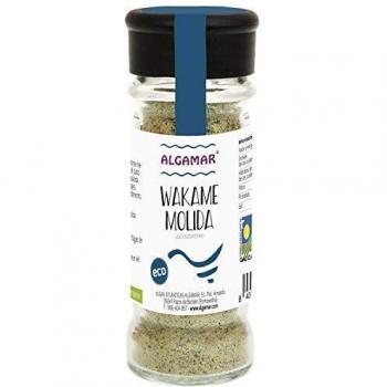 Alga Wakame molida, en tarro de vidrio especiero 70 g BIO