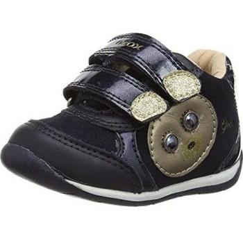 Geox B Each Girl B, Primeros Pasos Bebé-Niñas, Azul Dk Navy, 18 EU