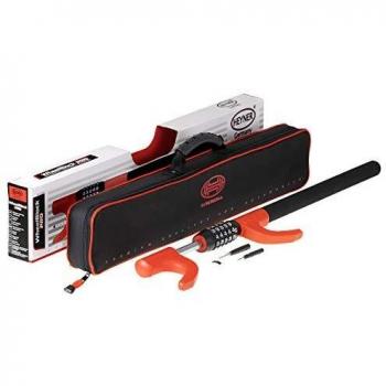 Bloqueo de Volante HEYNER 850100 con Código Numérico, Antirrobo Universal en Rojo y Negro
