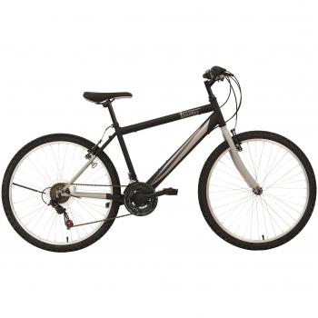 F.lli Schiano Thunder - Bicicleta de montaña para hombre, 18 velocidades, color negro/gris, cambio Shimano, rueda 26''