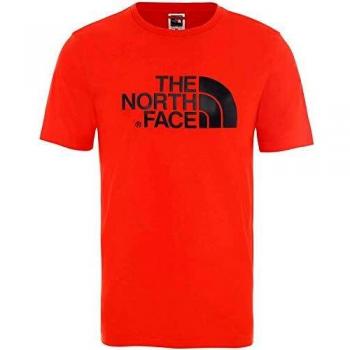 The North Face M S/S Easy tee Fieryrd/Tnfblk, Hombre, Fiery Red/TNF Black, XXL