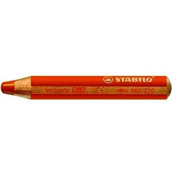 Lápiz Colorear Multiuso STABILO Woody 3 en 1 Naranja