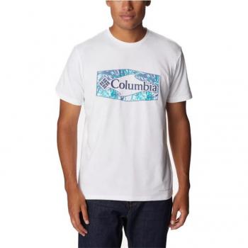Camiseta Columbia Sun Trek Grph blanco palmeras hombre