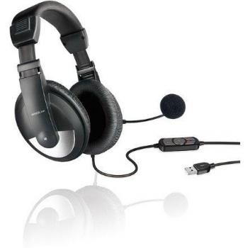 Speedlink SL-8776-BK-01 Thebe - Auriculares de diadema con USB, color negro