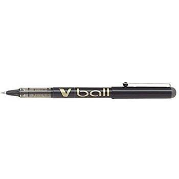 Pilot - V-Ball 07 - Bolígrafo Roller Tinta Liquida - Negro - Punto Medio -