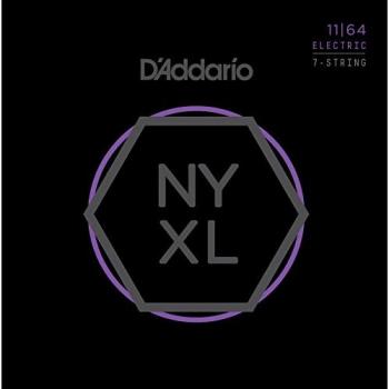 D'Addario NYXL1164 Nickel Wound Strings for 7-String Electric Guitar