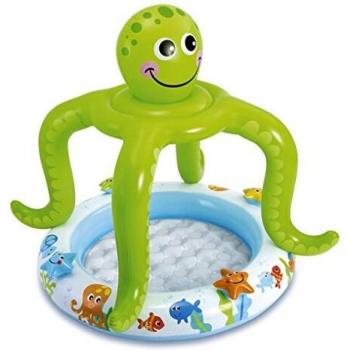 Intex 57115 Piscina hinchable pulpo, 45 litros, Multicolor, 1.02 x 1.04 m
