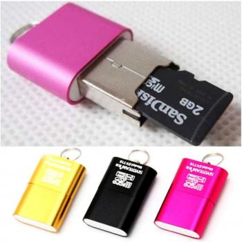 Lector de Tarjetas de Memoria USB 2.0 T-Flash Adaptador para PC y Notebook
