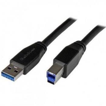StarTech.com 5m (15ft) Active USB 3.0 USB-A to USB-B Cable - Male to Male