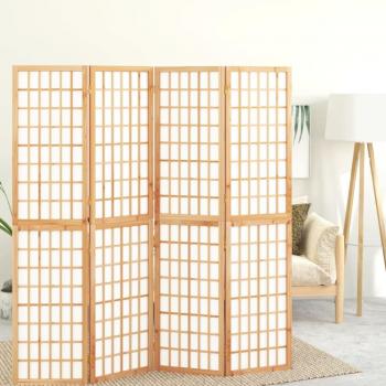 Biombo plegable estilo japonés 4 paneles 160x170 cm