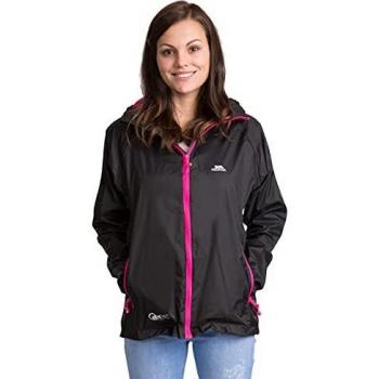 Trespass Qikpac Compact Pack Away - Chaqueta impermeable para mujer, Mujer, Compact Pack Away - Chaqueta impermeable, FAJKRAM30018_BLKXXXL, negro, 3XL