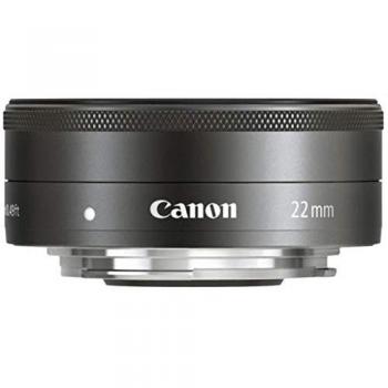 Canon EF-M 22mm f/2 STM Lens (Retail Pack, Black)