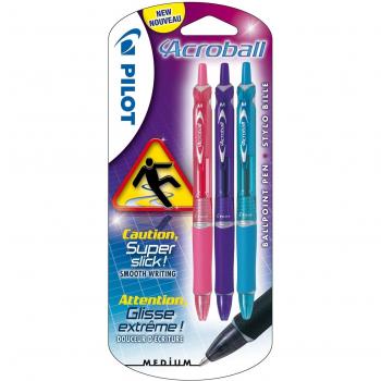 Pilot Acroball - Lote de 3 bolígrafos