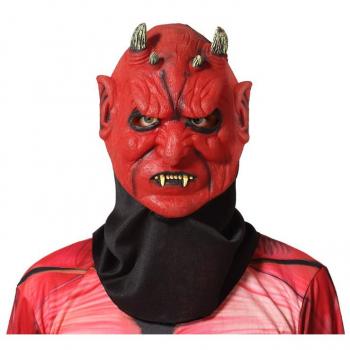 Máscara de Diablo Rojo con Cuernos