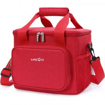 Lifewit 15L Bolsa Isotermica de Almuerzo Nevera Portatil para Alimentos Frutas,Porta de Comida Con Forro Plástico Aislamiento Térmico,Genial Para Playa,Picnic,Camping,Barbacoa
